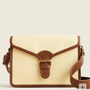 NWT JCrew Satchel Bag in Straw